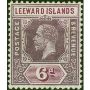 Leeward Islands 1923 6d Dull & Bright Purple SG72 Fine MM 