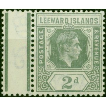 Leeward Islands 1942 2d Slate-Grey SG103bVar Damaged Value Tablet' V.F MNH 