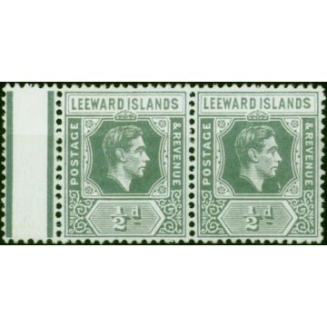 Leeward Islands 1949 1/2d Slate-Grey SG97 V.F MNH Pair 