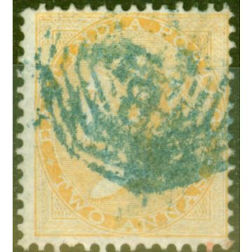 Malacca 1856 2a Yellow of India SGZ10 Type A Cancel Good Used 