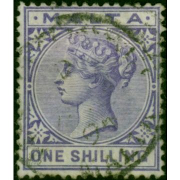 Malta 1885 1s Violet SG28 Fine Used