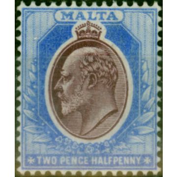 Malta 1903 2 1/2d Maroon & Blue SG41 Fine MM 