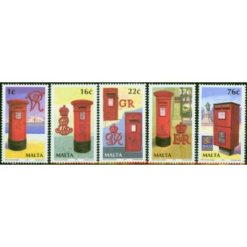 Malta 2004 Letter Boxes Set of 5 SG1344-1348 V.F.MNH 