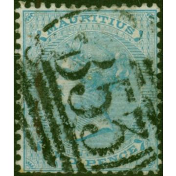 Mauritius 1860 2d Blue SG47 Good Used