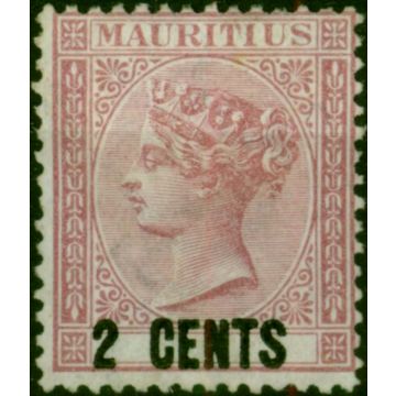 Mauritius 1878 2c Dull Rose SG83 Fine MM (2)