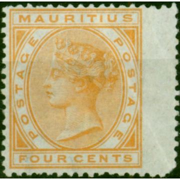 Mauritius 1879 4c Orange SG93 Good MM 
