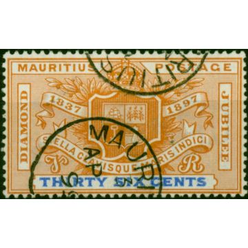 Mauritius 1898 36c Orange & Ultramarine SG133 V.F.U (2)