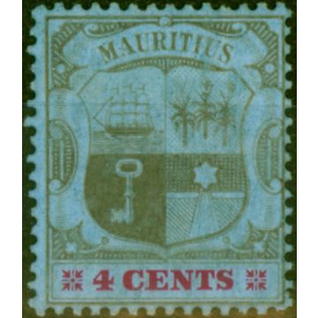 Mauritius 1904 4c Black & Carmine-Blue SG143 Fine MM