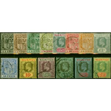 Mauritius 1910 Set of 14 to 5R SG181-194 Fine Used 