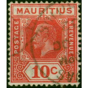 Mauritius 1932 10c Carmine-Red SG230a Die I Fine Used 