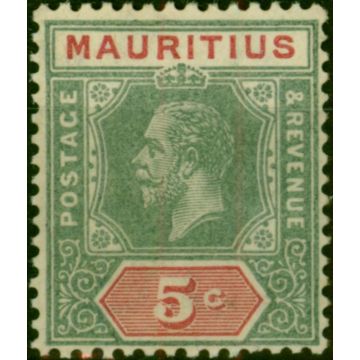 Mauritius 1932 5c Grey & Carmine SG227 Die I Fine LMM (2)