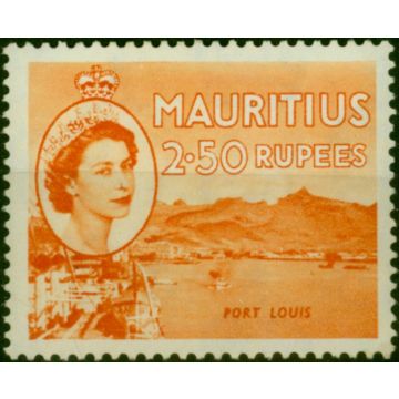Mauritius 1954 2R50 Orange SG304 Fine MM 