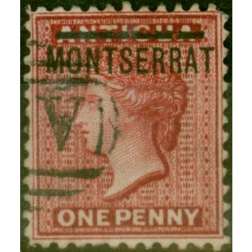 Montserrat 1883 1d Red SG6 Fine Used