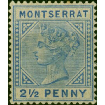 Montserrat 1885 2 1/2d Ultramarine SG10 Fine MM (2)