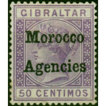 Morocco Agencies 1898 50c Bright Lilac SG6 Fine VLMM 