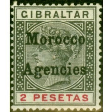 Morocco Agencies 1899 2p Black & Carmine SG16 Fine Mtd Mint