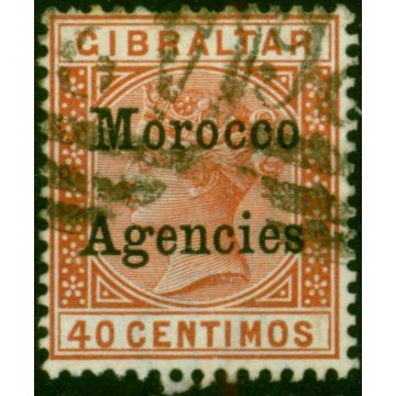 Morocco Agencies 1899 40c Orange-Brown SG13 Good Used 