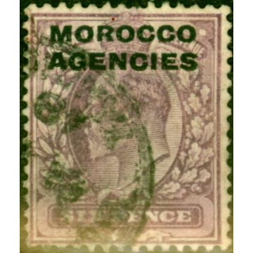 Morocco Agencies 1907 6d Dull Purple SG36a Good Used