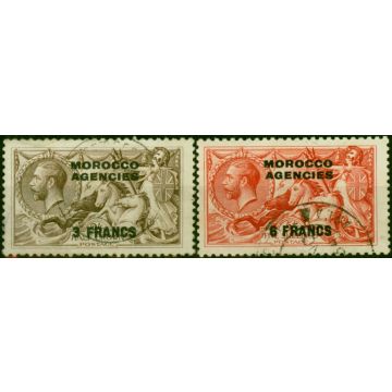 Morocco Agencies 1924-32 Set of 2 SG200-201 Fine Used 