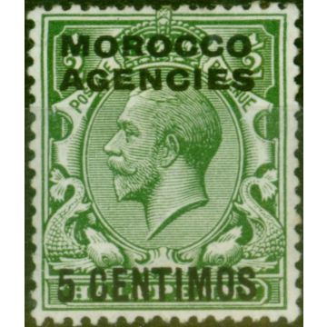 Morocco Agencies 1931 5c on 1/2d Green SG143 Fine MM 