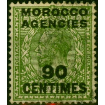 Morocco Agencies 1934 90c on 9d Olive-Green SG209 Good Used 