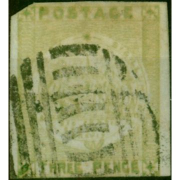 N.S.W 1850 3d Yellow-Green SG42 Good Used