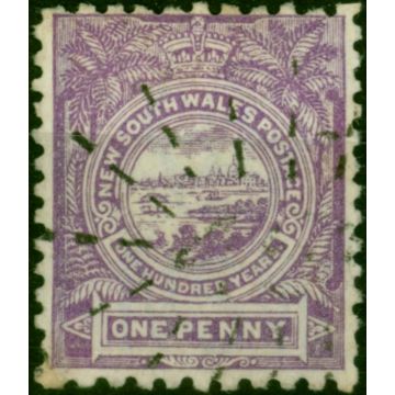 N.S.W 1888 1d Lilac SG253Var 'Stop after Penny' Fine Used