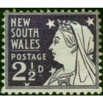 N.S.W 1897 2 1/2d Deep Violet SG296a Fine MM