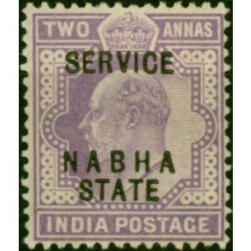 Nabha 1903 2a Pale Violet SG028 Fine MM 