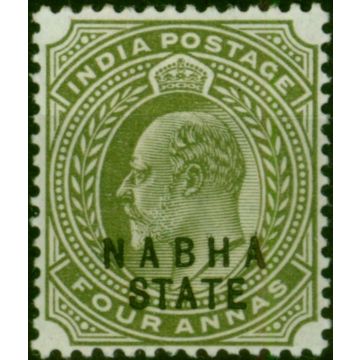 Nabha 1903 4a Olive SG42 Fine & Fresh LMM 