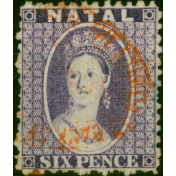 Natal 1863 6d Lilac SG23 Fine Used (3)