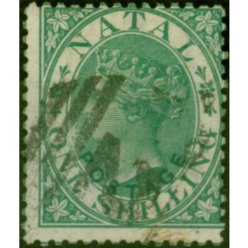 Natal 1867 1s Green SG25 Fine Used (2)