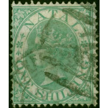 Natal 1867 1s Green SG25 Good Used (2)
