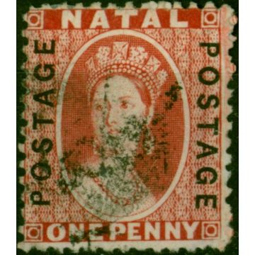 Natal 1870 1d Bright Red SG60 Fine Used (2)