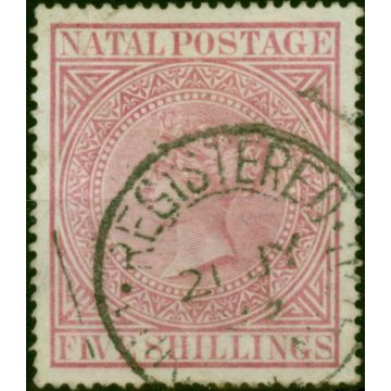 Natal 1892 5s Rose SG72 Fine Used