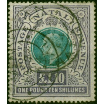 Natal 1902 £1.10s Green & Violet SG143 Good Used (2) 