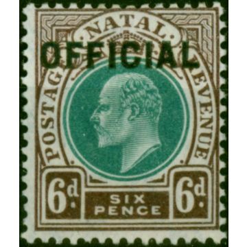 Natal 1904 6d Green & Brown-Purple SG05 Fine & Fresh MM 