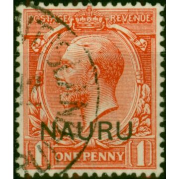 Nauru 1916 1d Carmine-Red SG2c Fine Used 