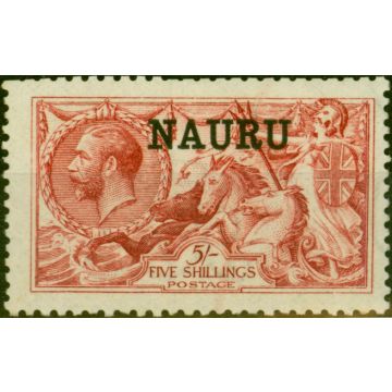 Nauru 1916 5s Bright Carmine SG22 Fine LMM