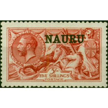Nauru 1916 5s Bright Carmine SG22 Fine LMM (2)