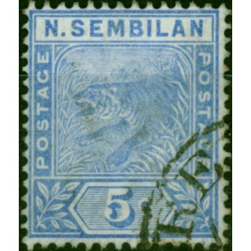 Negri Sembilan 1894 5c Blue SG4 Fine Used 
