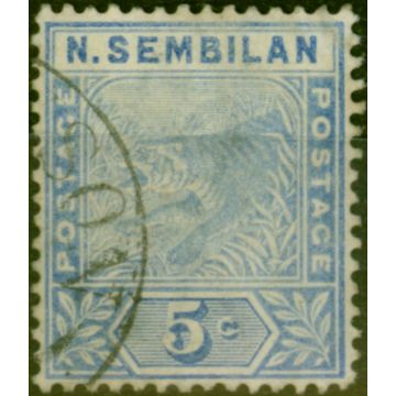 Negri Sembilan 1894 5c Blue SG4 Good Used