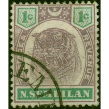 Negri Sembilan 1899 1c Dull Purple & Green SG5 Fine Used