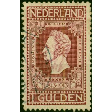 Netherlands 1913 1G Red SG222 Fine Used 