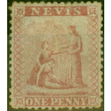 Nevis 1862 1d Dull Lake SG1 Fine Unused 