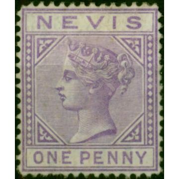 Nevis 1879 1d Lilac-Mauve SG23 Fine MM 