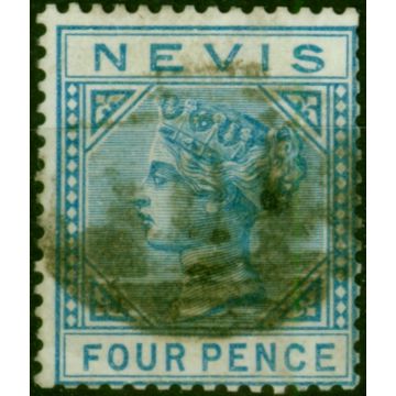 Nevis 1882 4d Blue SG30 Good Used