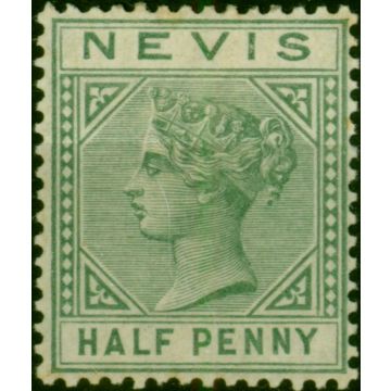 Nevis 1883 1/2d Dull Green SG25 Fine MM 