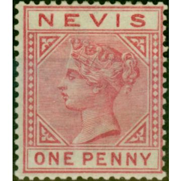 Nevis 1883 1d Dull Rose SG27 Fine LMM 