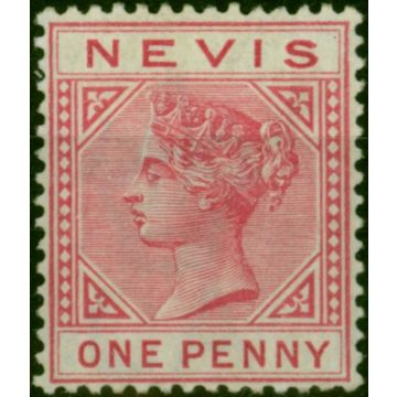 Nevis 1884 1d Carmine SG27a Fine & Fresh VLMM 